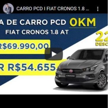 Fiat Cronos 1.8 Automático para o Público PCD